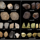 Algunas herramientas olduvayenses encontradas en el yacimiento arqueológico.